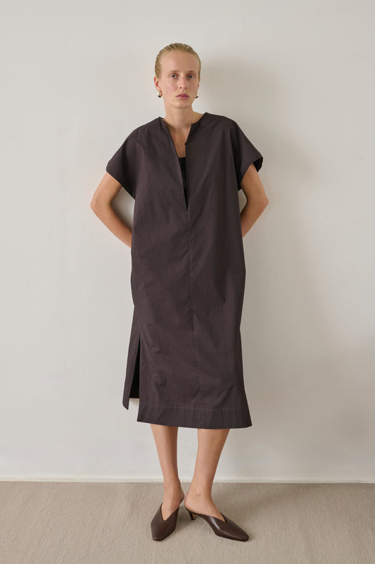 Robe Ianni - Charbon - Coton - Femme