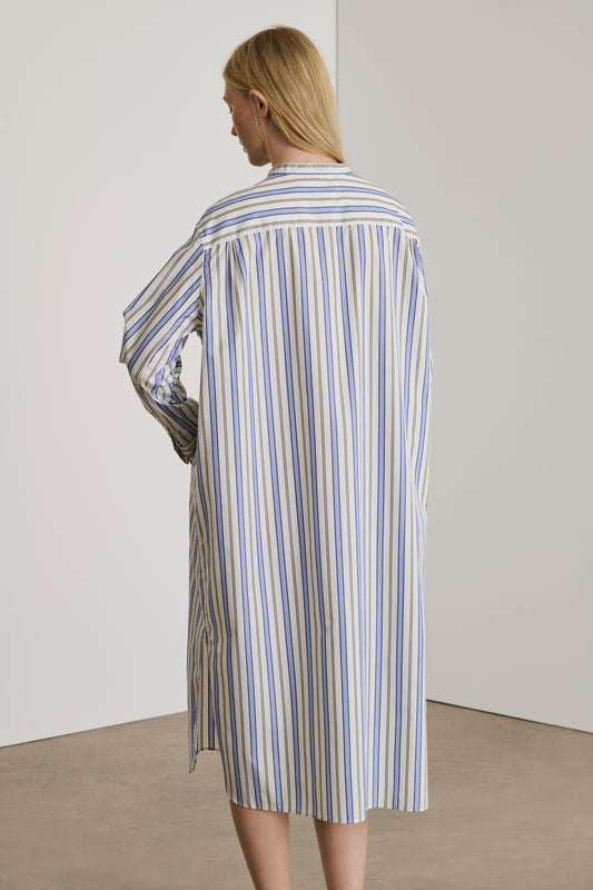 Robe Dolores - Bleu/Blanc - Coton - Femme