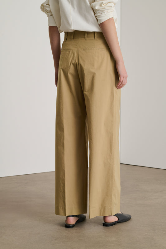 Pantalon Devy - Beige Foncé - Coton - Femme