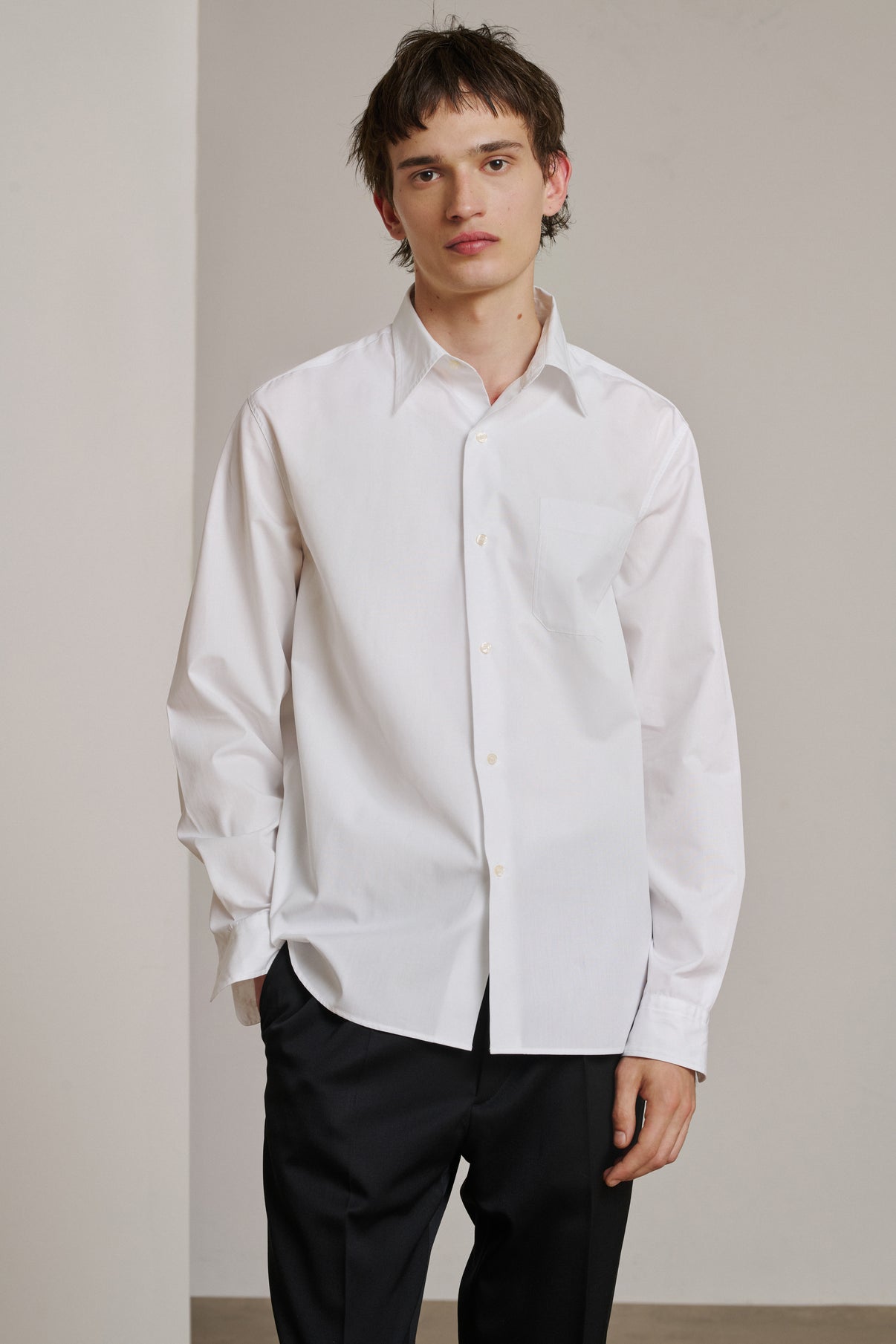 Chemise Glenn - Blanc - Coton - Homme vue 1