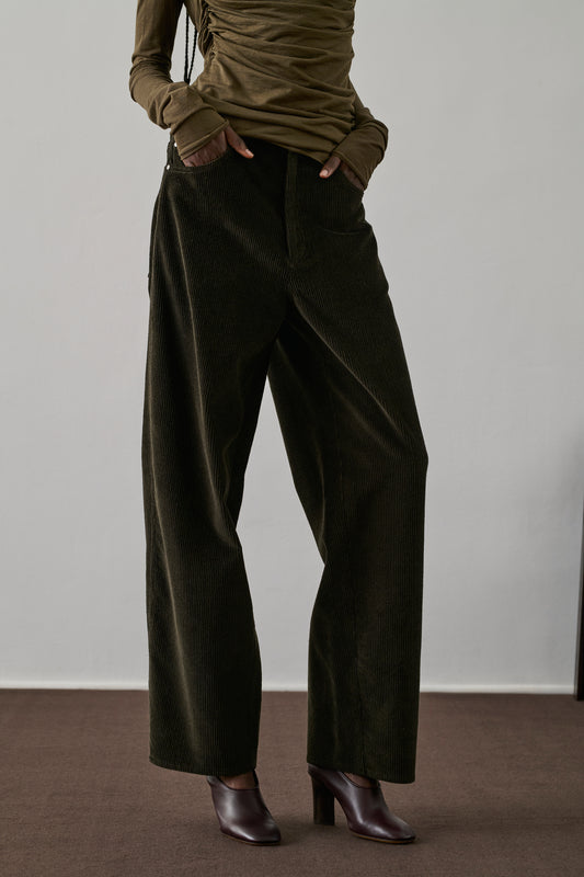 Pantalon Gunther - Ébène - Coton - Femme