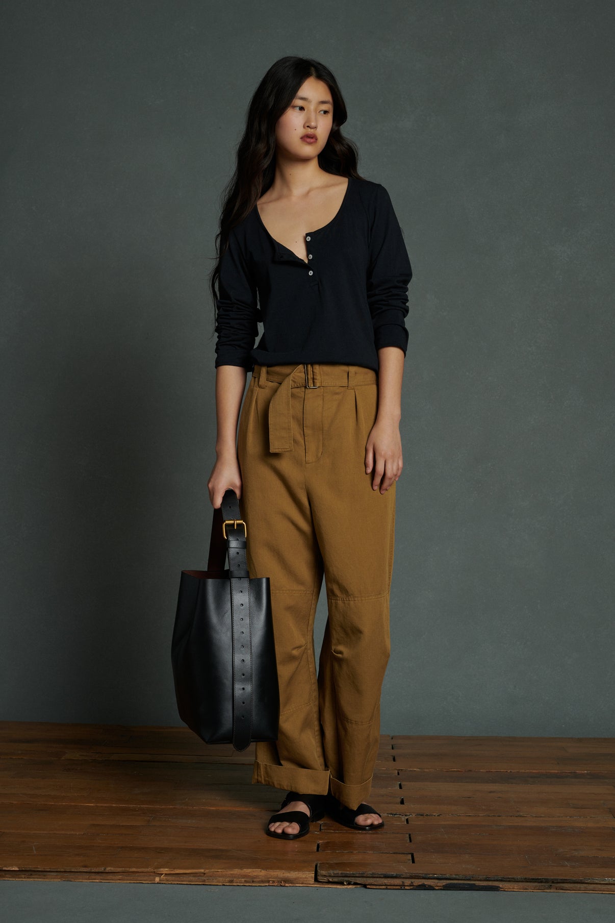 Pantalon Ankara - Bronze - Lin - Femme vue 6