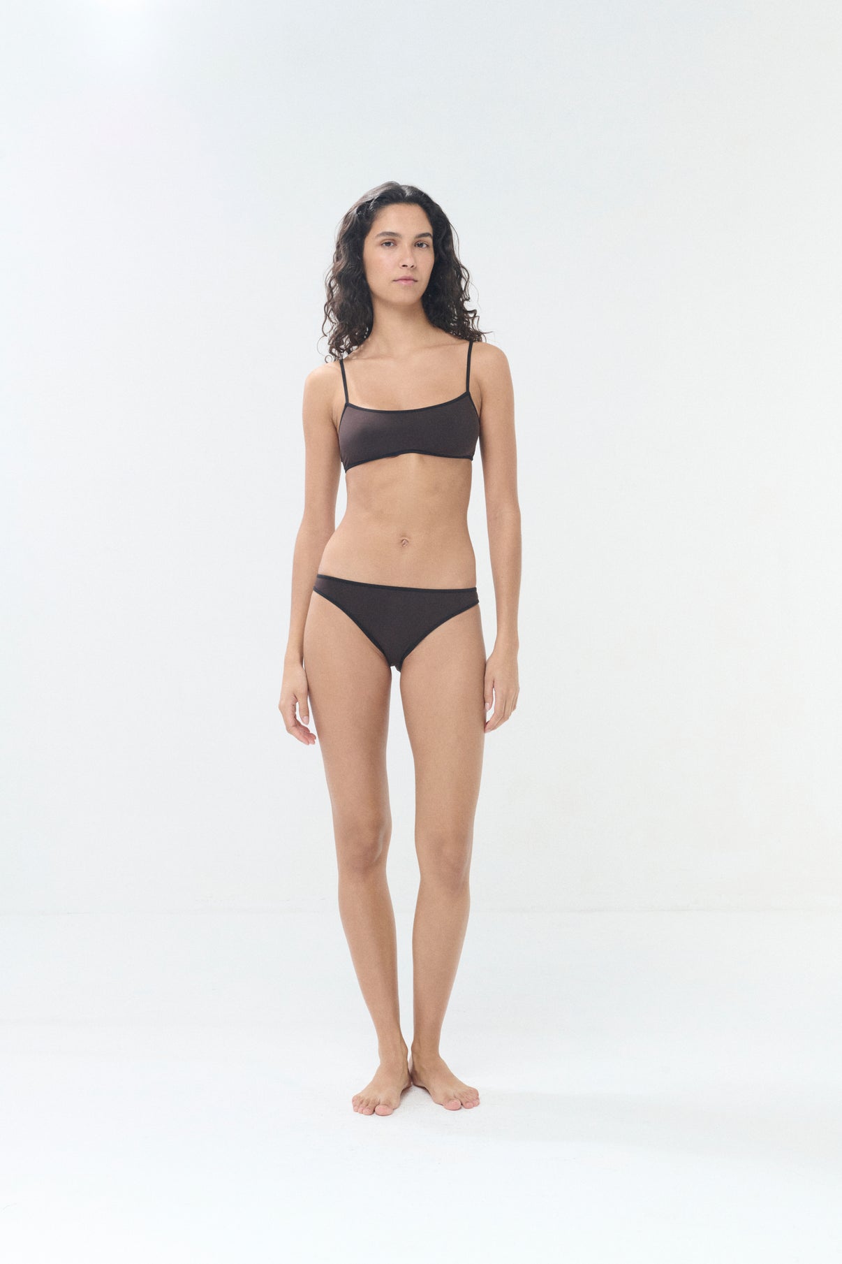 Maillot de Bain Il bikini - Noir/Marron - Femme vue 5