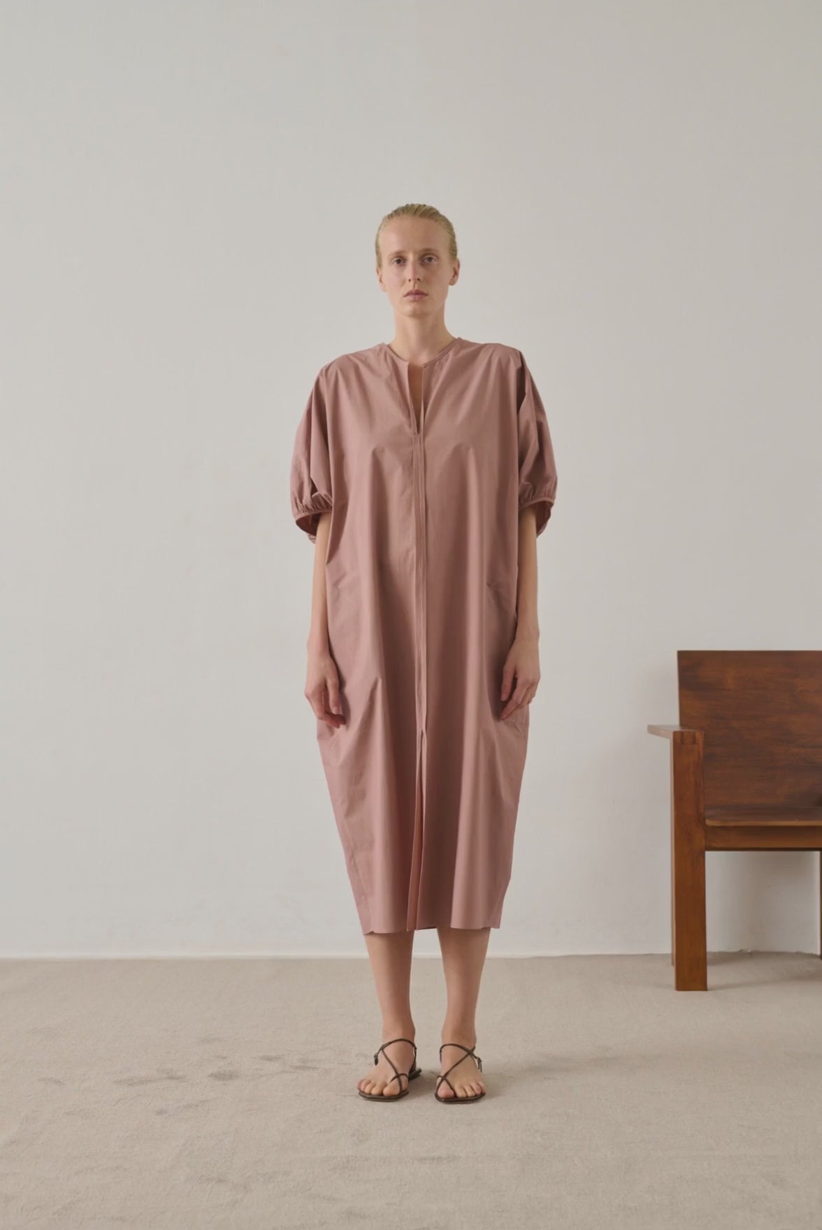 Robe Alger - Rose Brun - Coton - Femme vue 5